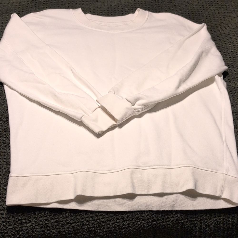 lululemon athletica Perfectly Oversized White Crewneck Sweater